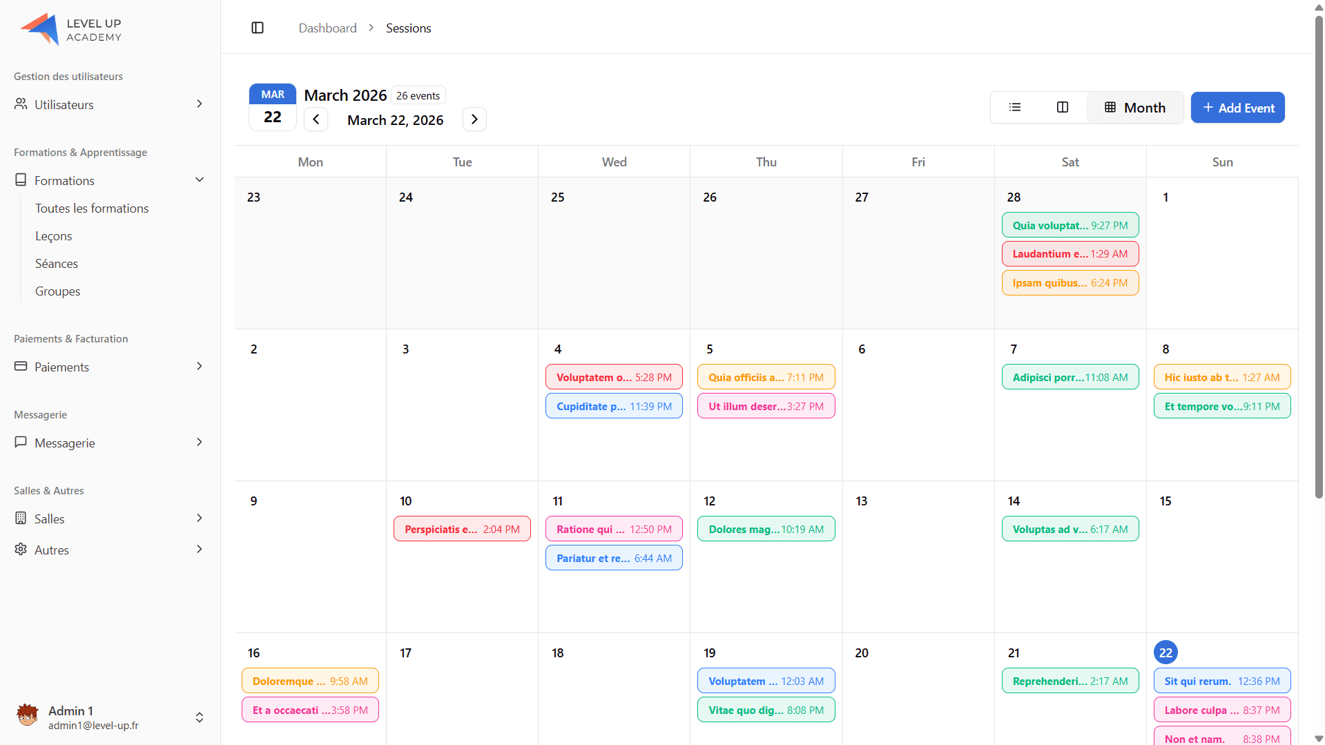 Level Up — Training Platform — thumbnail 1